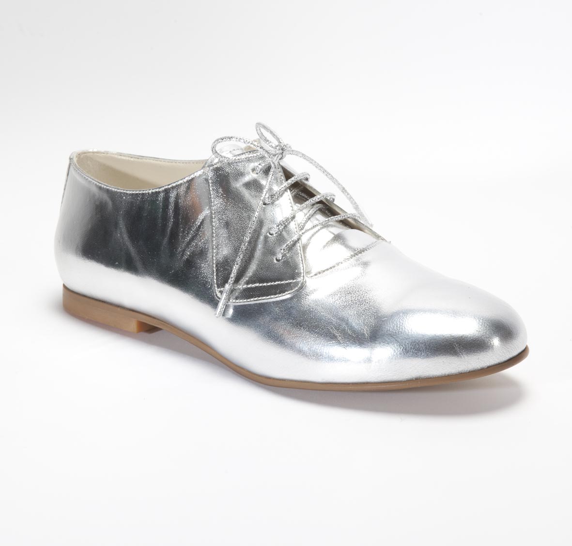 AN 375 OXFORD LEATHER SILVER
